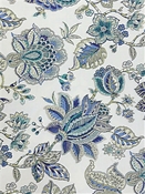 Caiden Marine Floral Fabric